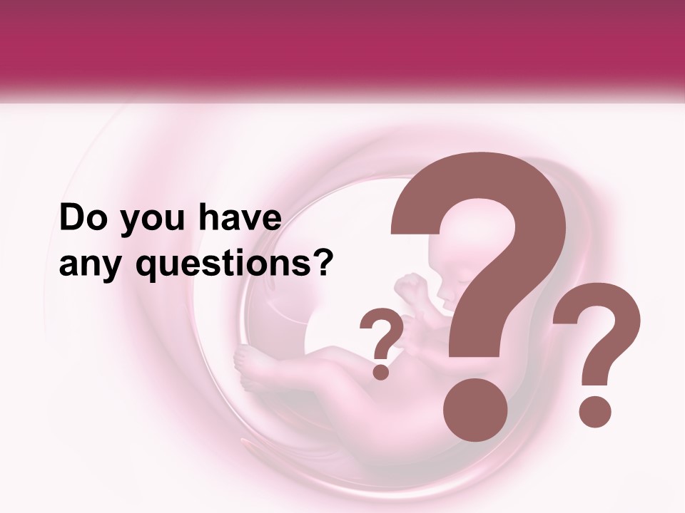 A Baby In A Pink Swirl Powerpoint Presentation PowerPoint Template