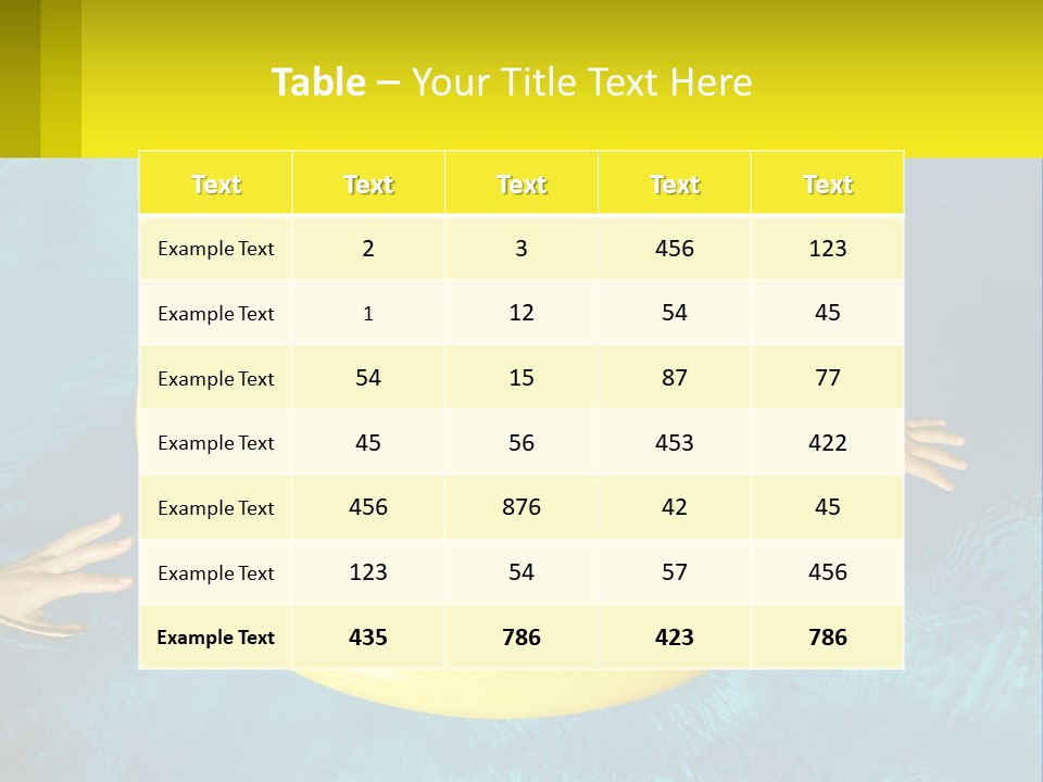 A Little Girl In A Red Swimsuit Floating On A Raft In A Pool PowerPoint Template