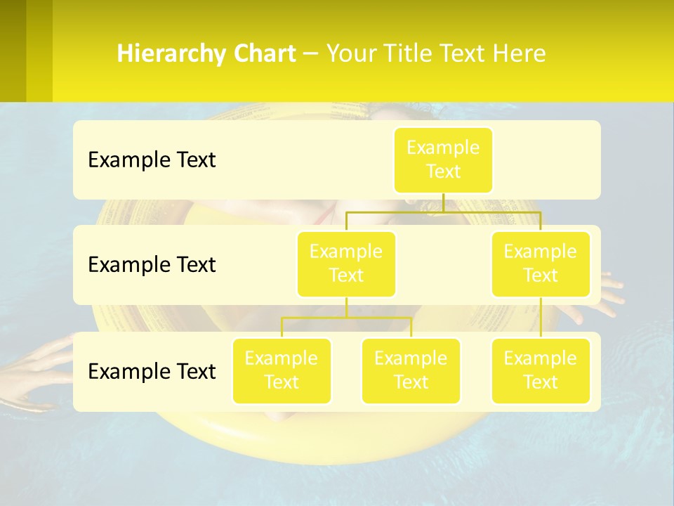 A Little Girl In A Red Swimsuit Floating On A Raft In A Pool PowerPoint Template