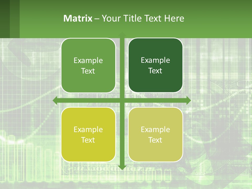 A Green And Black Abstract Powerpoint Presentation PowerPoint Template