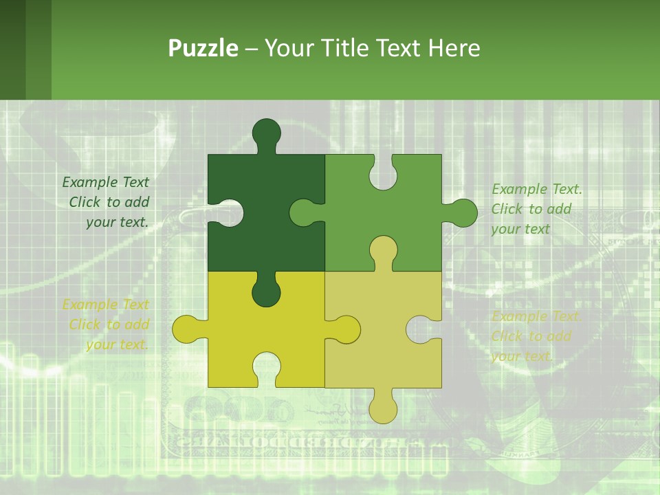 A Green And Black Abstract Powerpoint Presentation PowerPoint Template