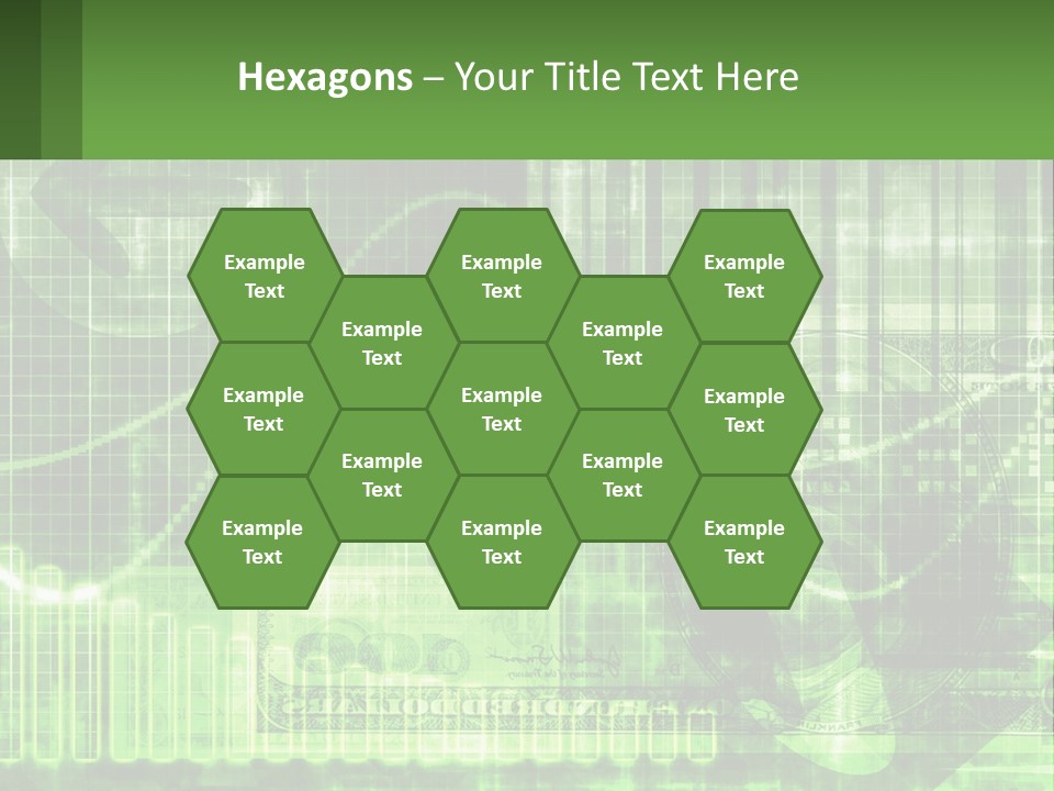 A Green And Black Abstract Powerpoint Presentation PowerPoint Template