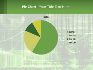 A Green And Black Abstract Powerpoint Presentation PowerPoint Template