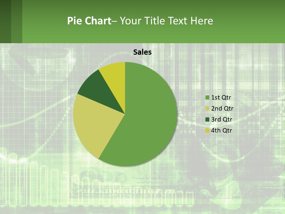 A Green And Black Abstract Powerpoint Presentation PowerPoint Template