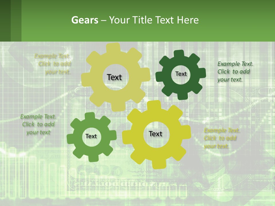 A Green And Black Abstract Powerpoint Presentation PowerPoint Template