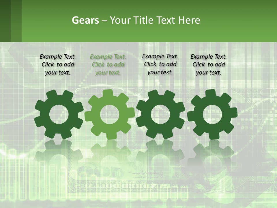 A Green And Black Abstract Powerpoint Presentation PowerPoint Template