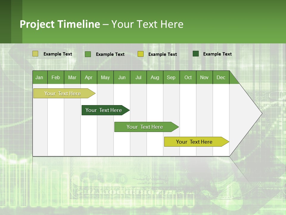 A Green And Black Abstract Powerpoint Presentation PowerPoint Template