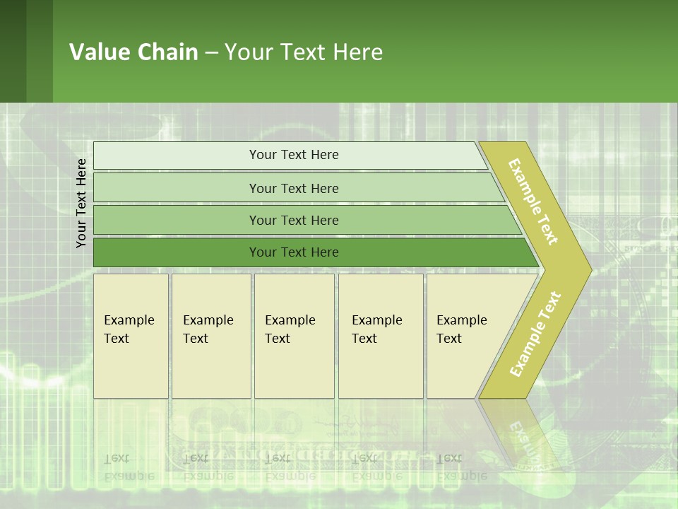 A Green And Black Abstract Powerpoint Presentation PowerPoint Template