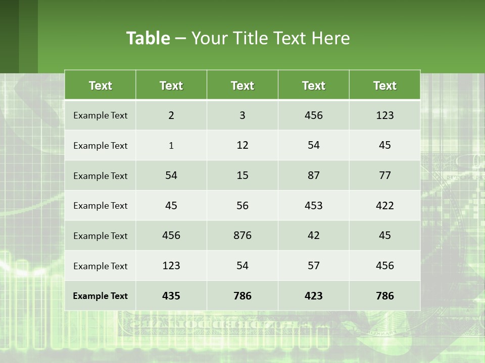A Green And Black Abstract Powerpoint Presentation PowerPoint Template