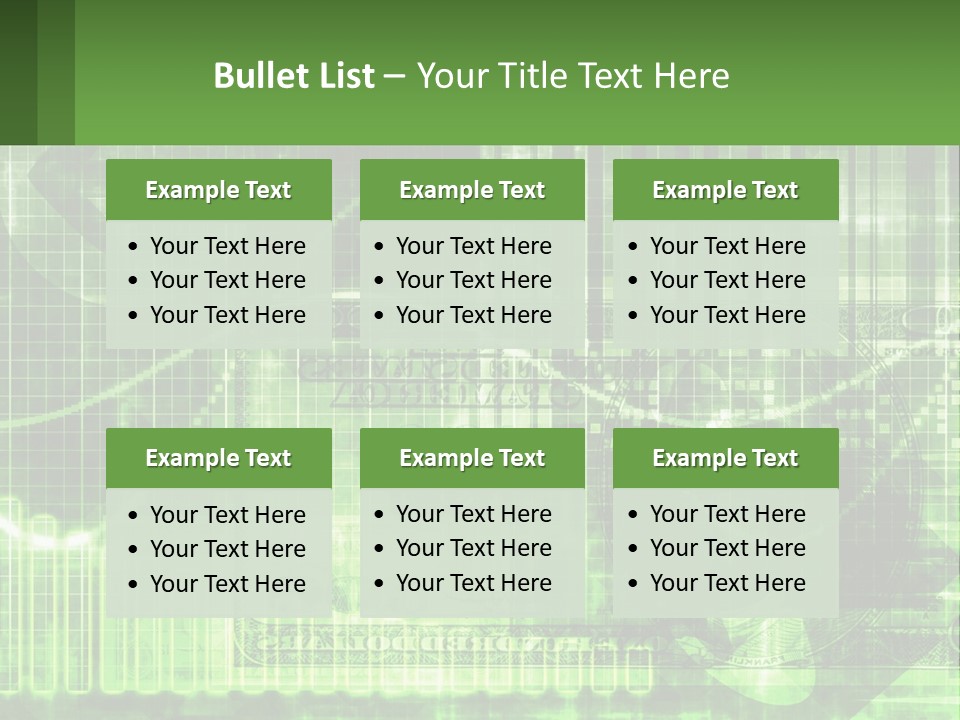 A Green And Black Abstract Powerpoint Presentation PowerPoint Template