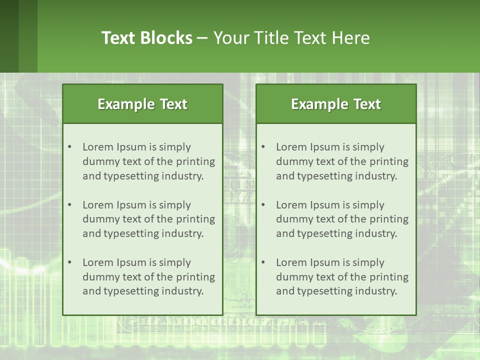 A Green And Black Abstract Powerpoint Presentation PowerPoint Template