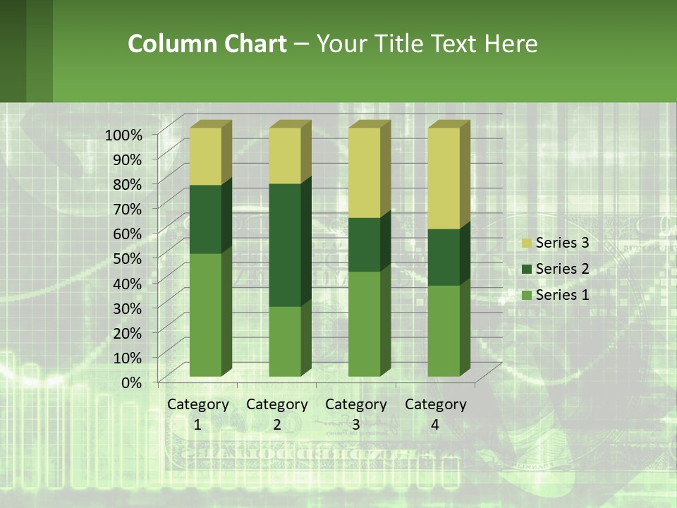 A Green And Black Abstract Powerpoint Presentation PowerPoint Template
