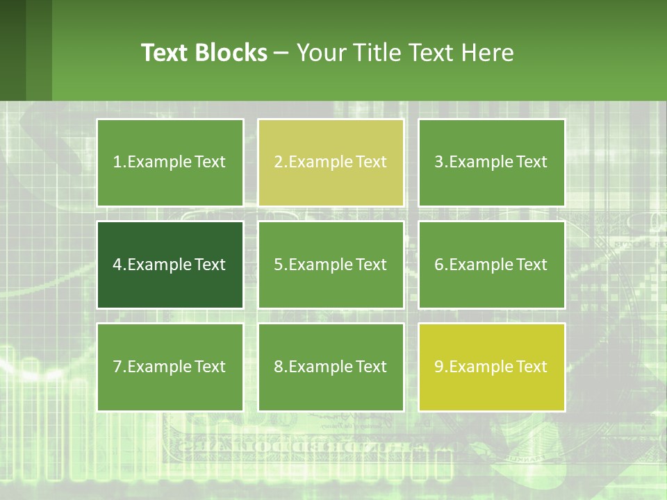 A Green And Black Abstract Powerpoint Presentation PowerPoint Template