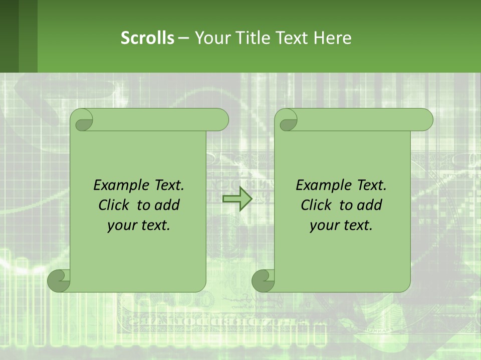 A Green And Black Abstract Powerpoint Presentation PowerPoint Template