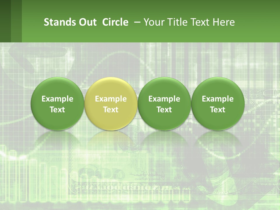 A Green And Black Abstract Powerpoint Presentation PowerPoint Template