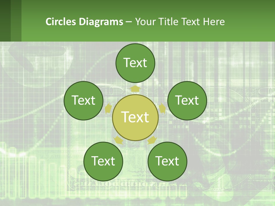 A Green And Black Abstract Powerpoint Presentation PowerPoint Template