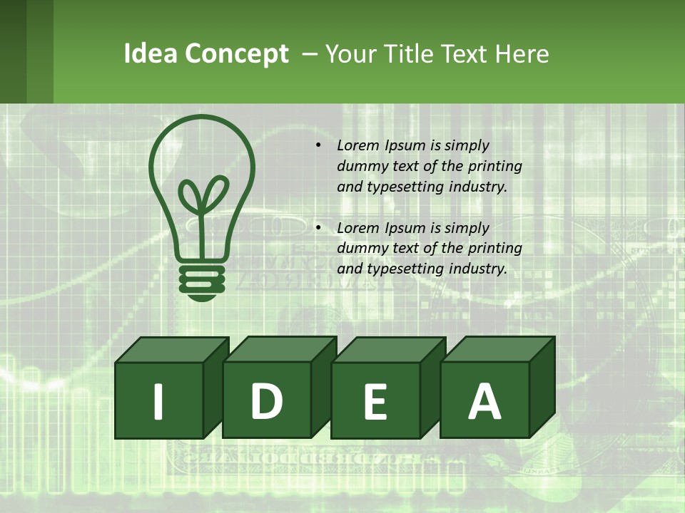 A Green And Black Abstract Powerpoint Presentation PowerPoint Template