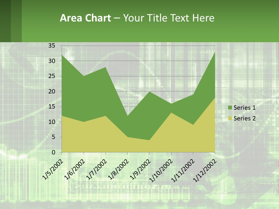 A Green And Black Abstract Powerpoint Presentation PowerPoint Template