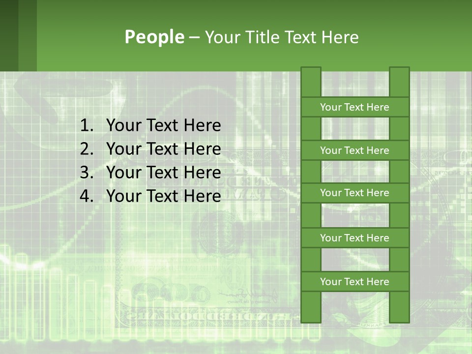A Green And Black Abstract Powerpoint Presentation PowerPoint Template