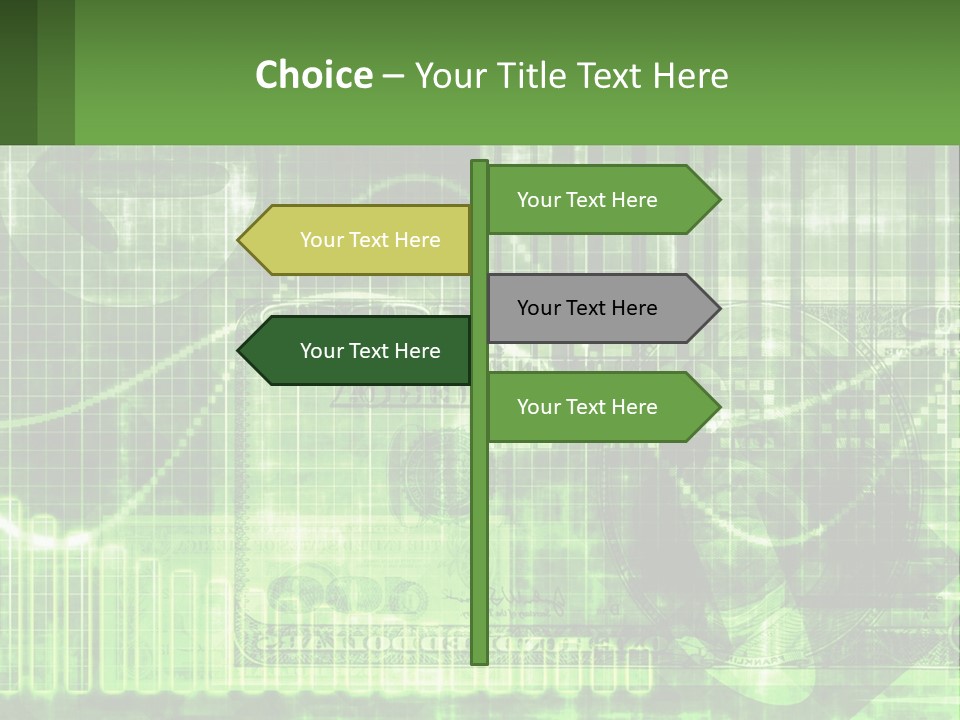 A Green And Black Abstract Powerpoint Presentation PowerPoint Template