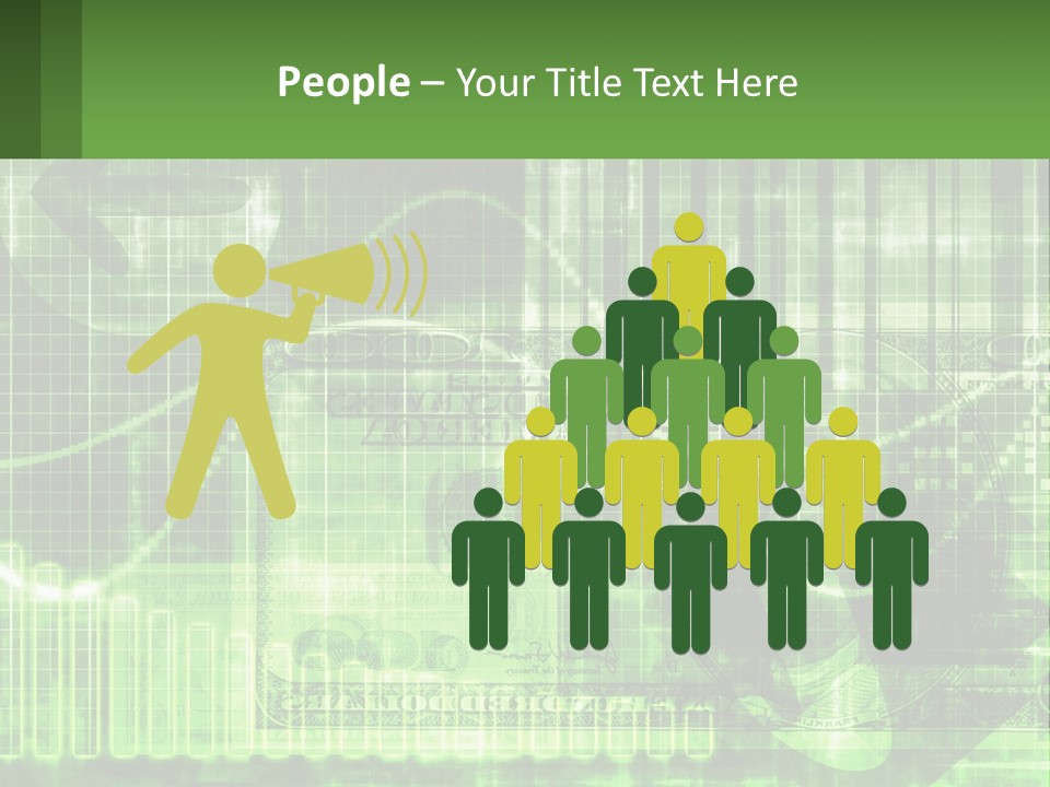 A Green And Black Abstract Powerpoint Presentation PowerPoint Template