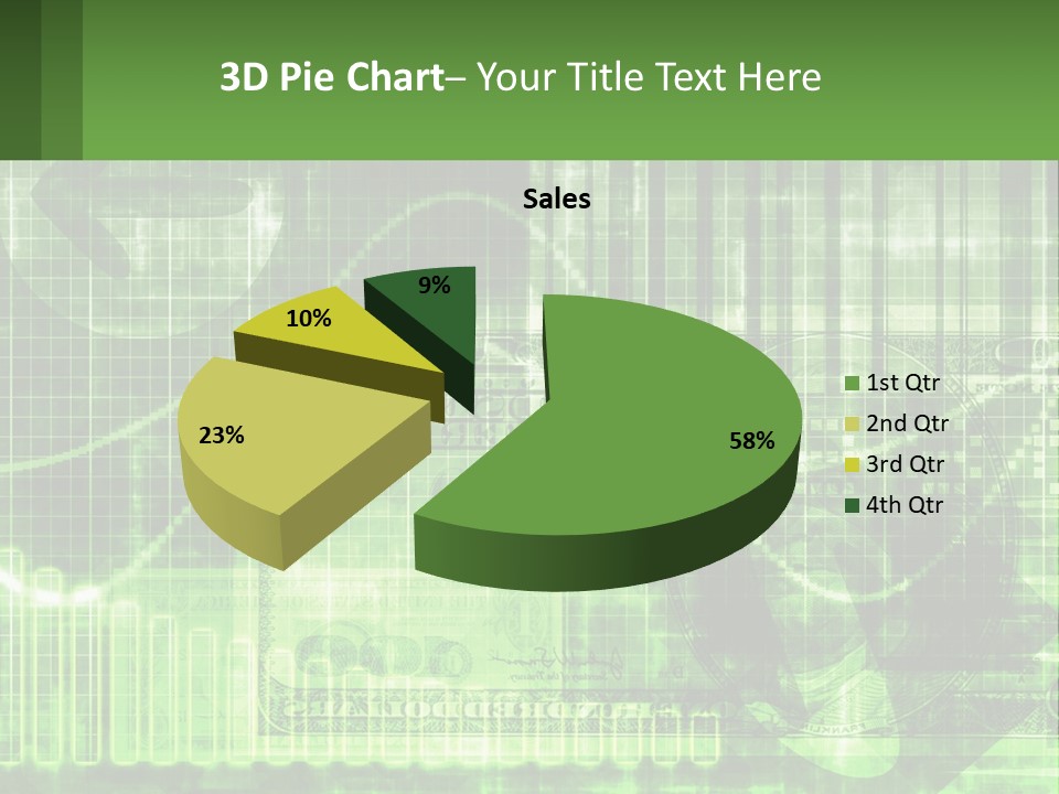 A Green And Black Abstract Powerpoint Presentation PowerPoint Template