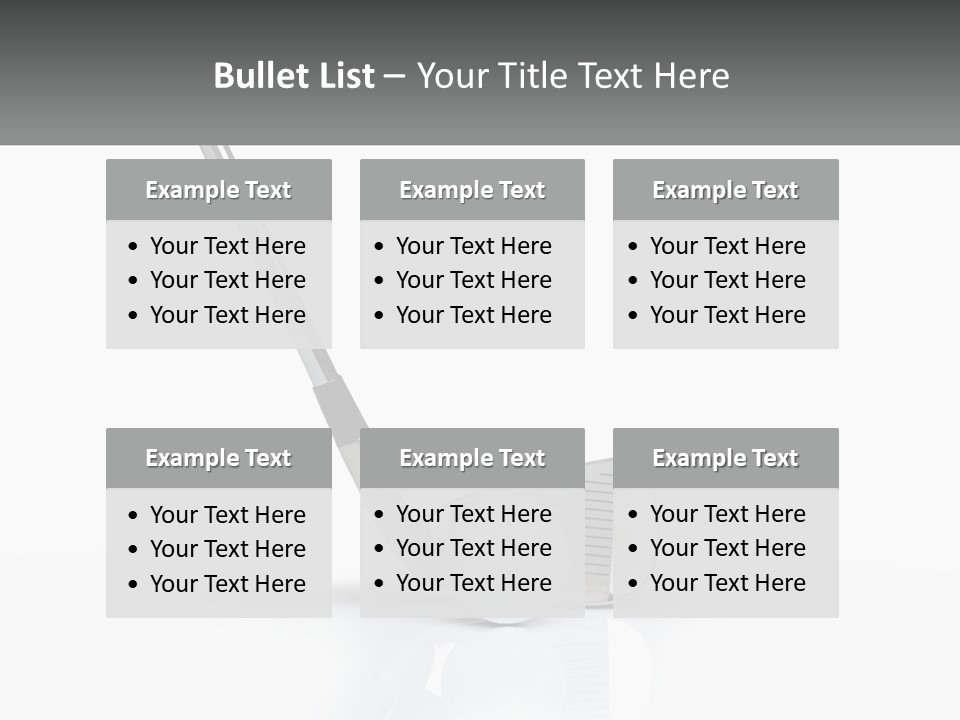 A Golf Club And A Golf Ball On A White Background PowerPoint Template