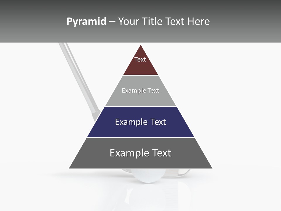 A Golf Club And A Golf Ball On A White Background PowerPoint Template