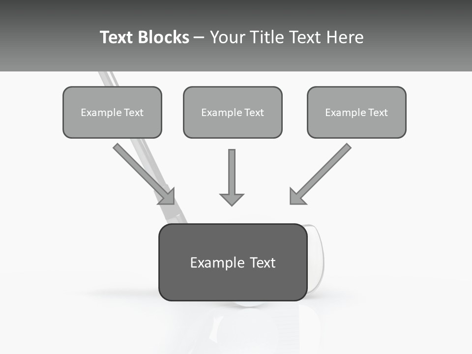 A Golf Club And A Golf Ball On A White Background PowerPoint Template