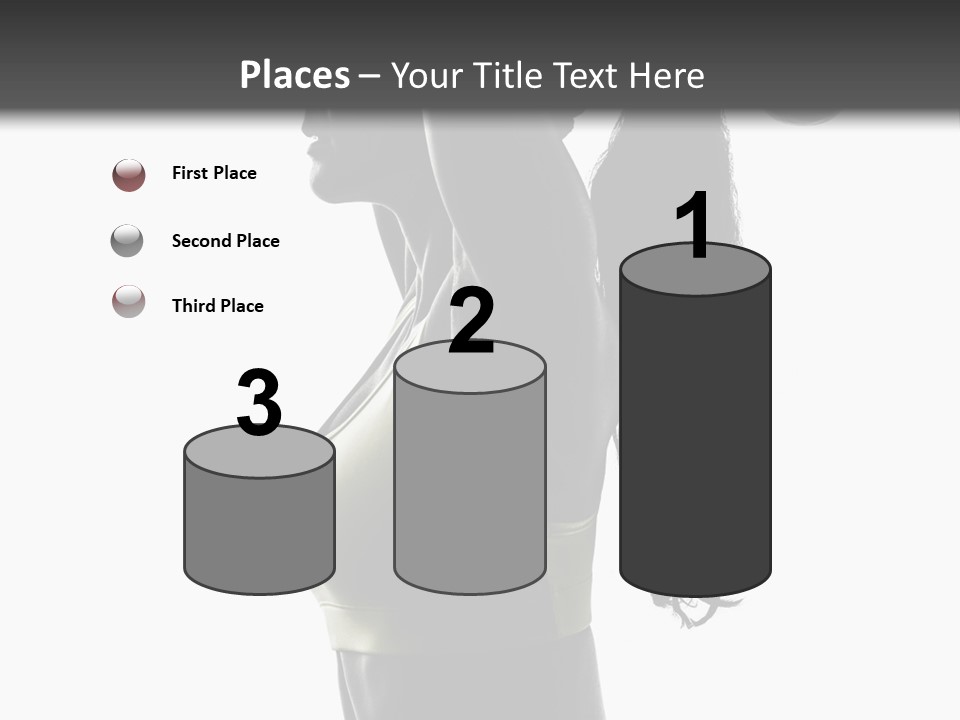 A Woman In A Sports Bra Top Doing A Yoga Pose PowerPoint Template