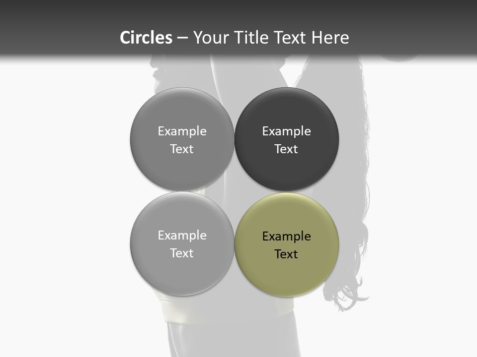 A Woman In A Sports Bra Top Doing A Yoga Pose PowerPoint Template