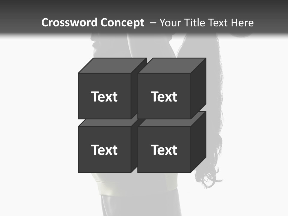 A Woman In A Sports Bra Top Doing A Yoga Pose PowerPoint Template