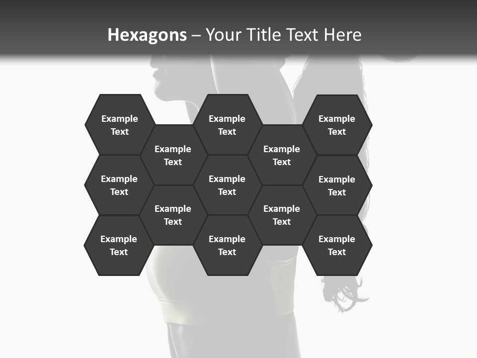 A Woman In A Sports Bra Top Doing A Yoga Pose PowerPoint Template