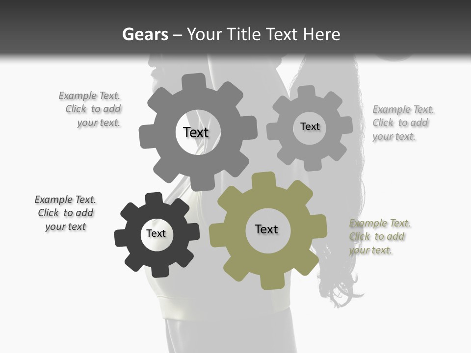 A Woman In A Sports Bra Top Doing A Yoga Pose PowerPoint Template