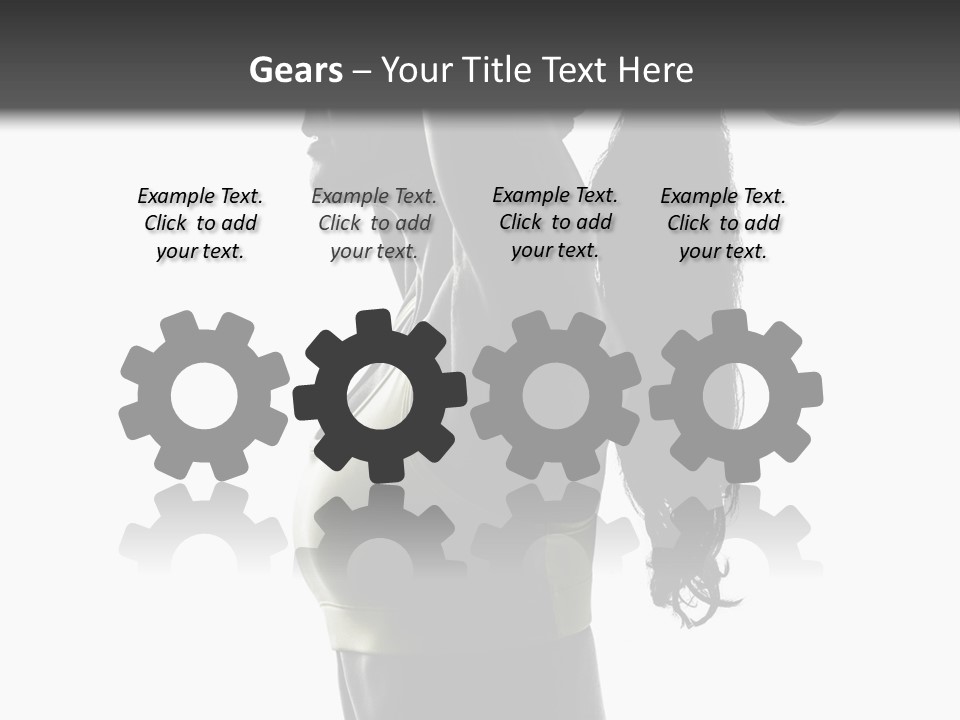 A Woman In A Sports Bra Top Doing A Yoga Pose PowerPoint Template