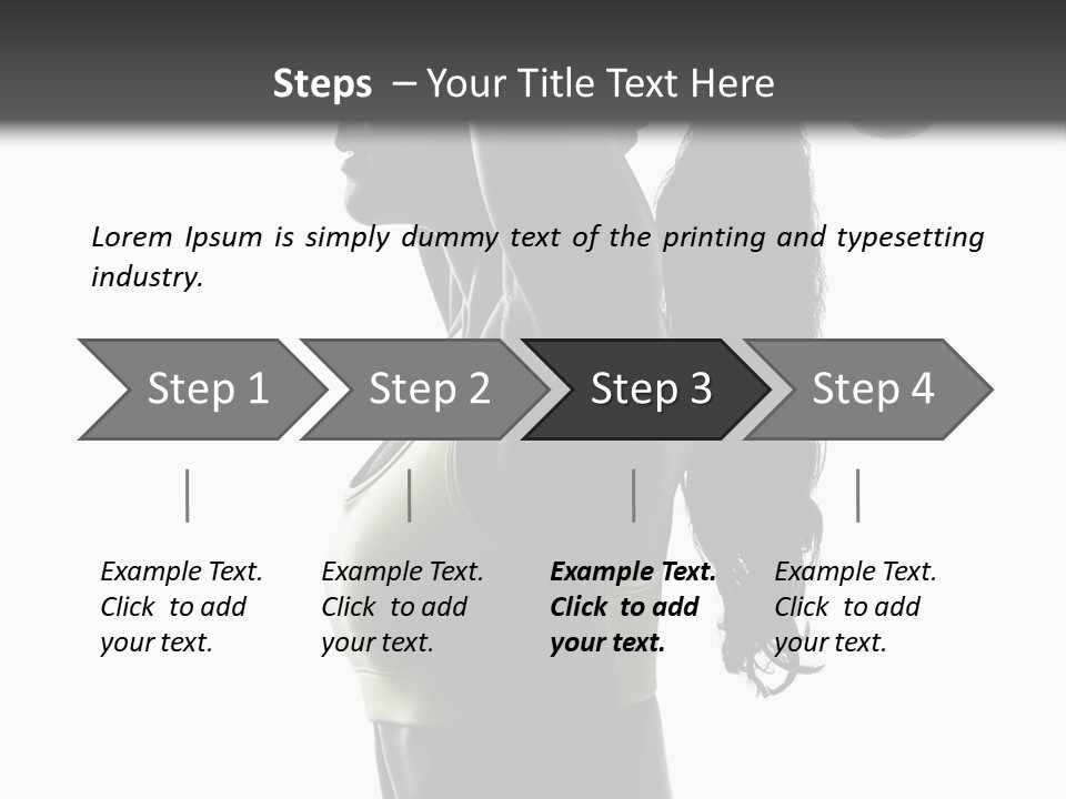 A Woman In A Sports Bra Top Doing A Yoga Pose PowerPoint Template