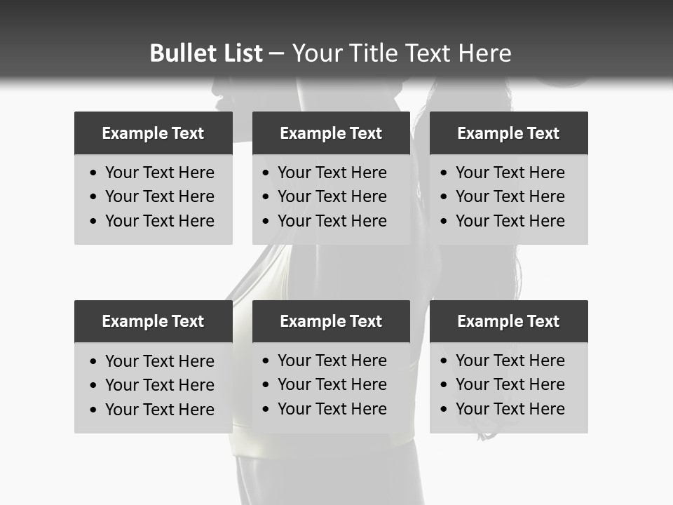 A Woman In A Sports Bra Top Doing A Yoga Pose PowerPoint Template