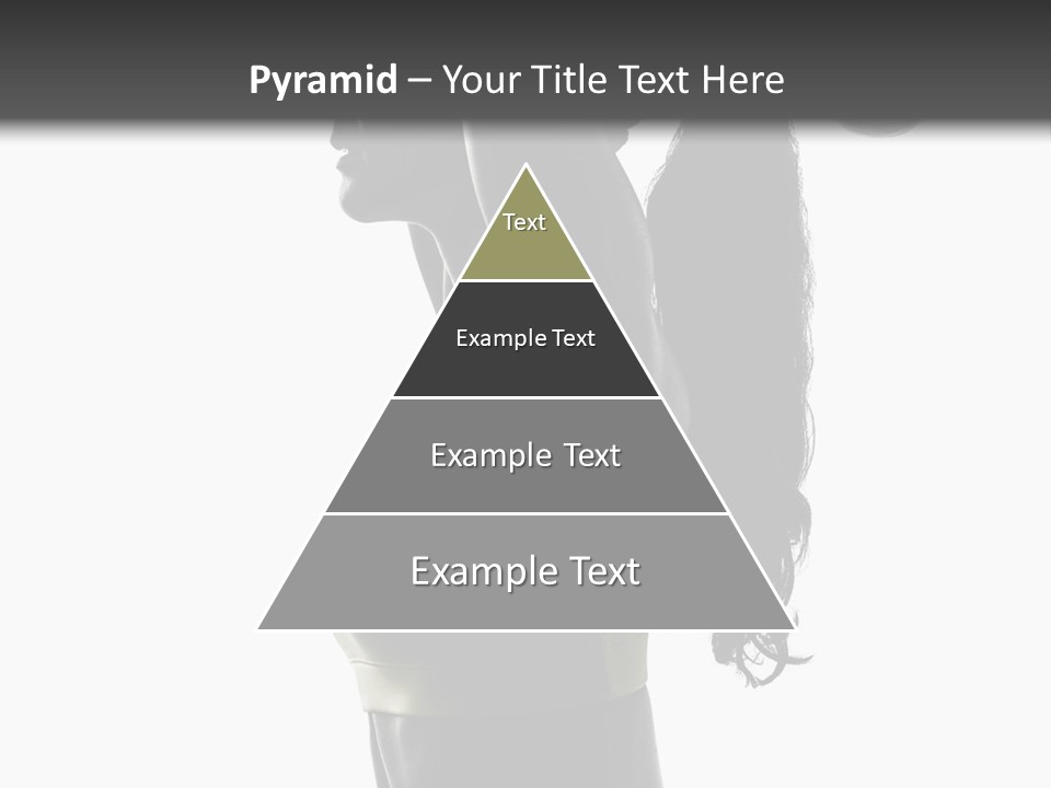 A Woman In A Sports Bra Top Doing A Yoga Pose PowerPoint Template