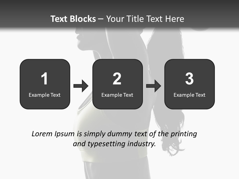 A Woman In A Sports Bra Top Doing A Yoga Pose PowerPoint Template