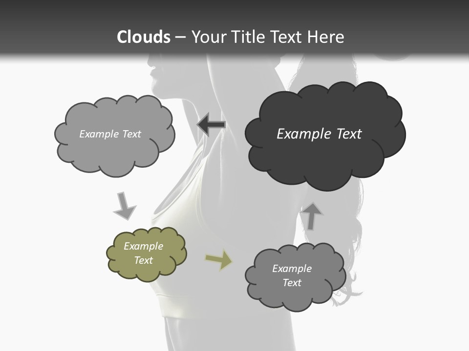 A Woman In A Sports Bra Top Doing A Yoga Pose PowerPoint Template