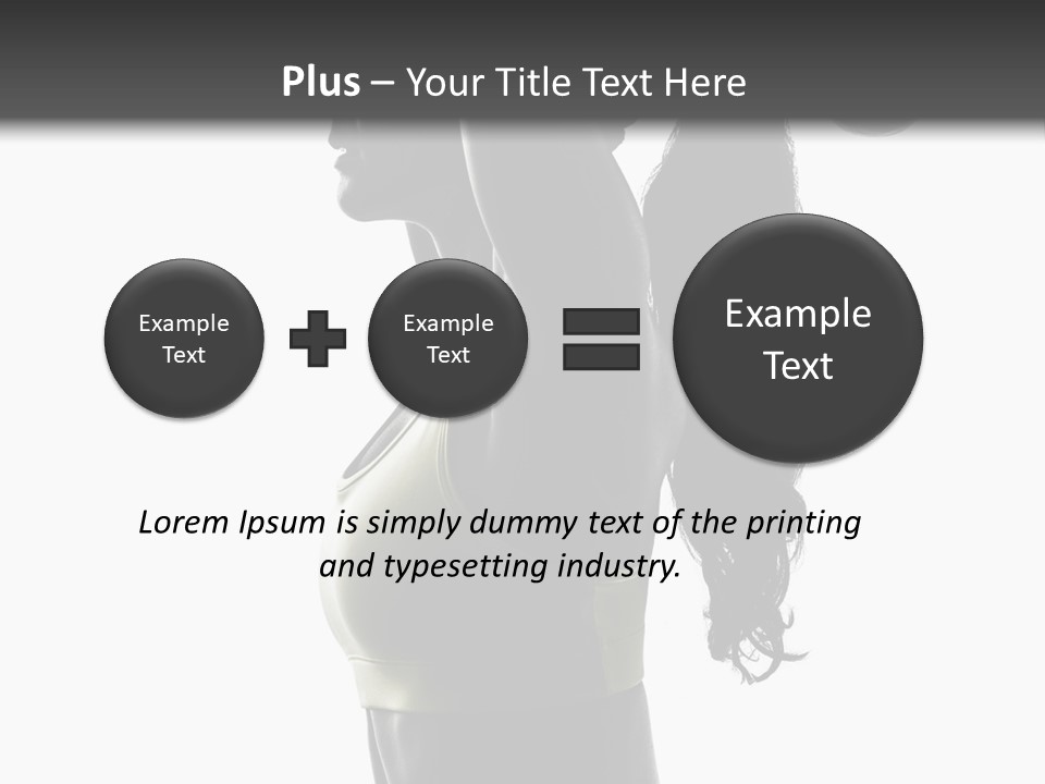 A Woman In A Sports Bra Top Doing A Yoga Pose PowerPoint Template