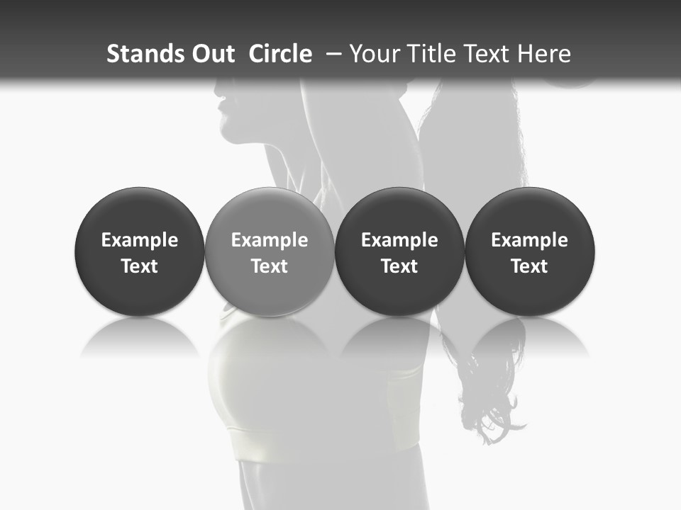 A Woman In A Sports Bra Top Doing A Yoga Pose PowerPoint Template