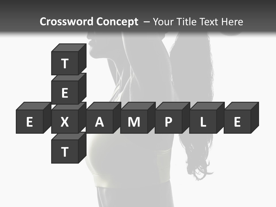 A Woman In A Sports Bra Top Doing A Yoga Pose PowerPoint Template