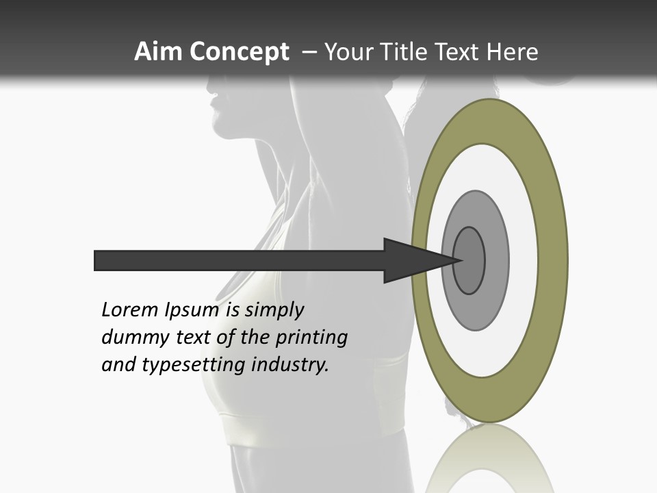 A Woman In A Sports Bra Top Doing A Yoga Pose PowerPoint Template