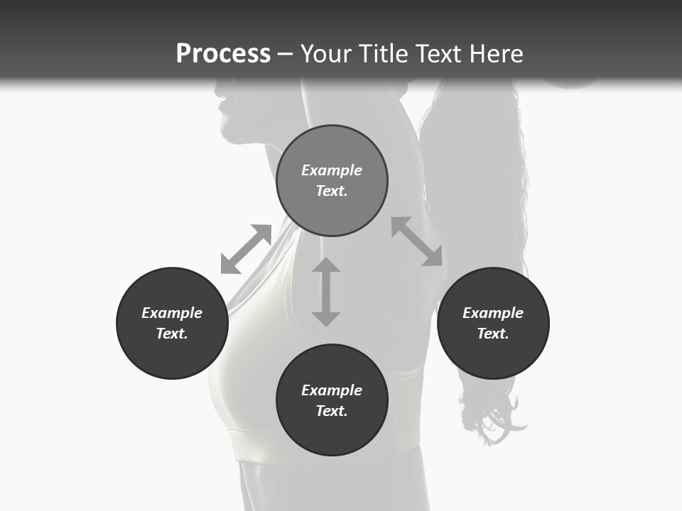 A Woman In A Sports Bra Top Doing A Yoga Pose PowerPoint Template