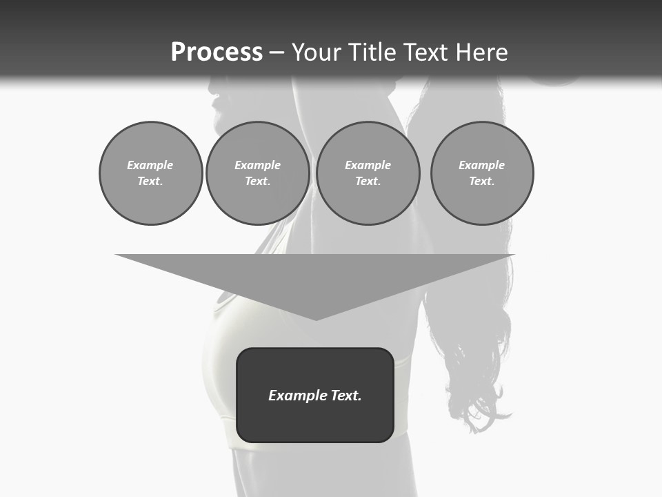 A Woman In A Sports Bra Top Doing A Yoga Pose PowerPoint Template