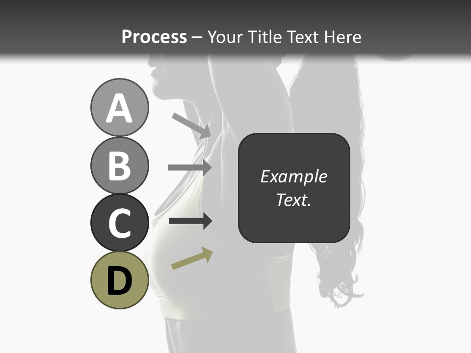 A Woman In A Sports Bra Top Doing A Yoga Pose PowerPoint Template