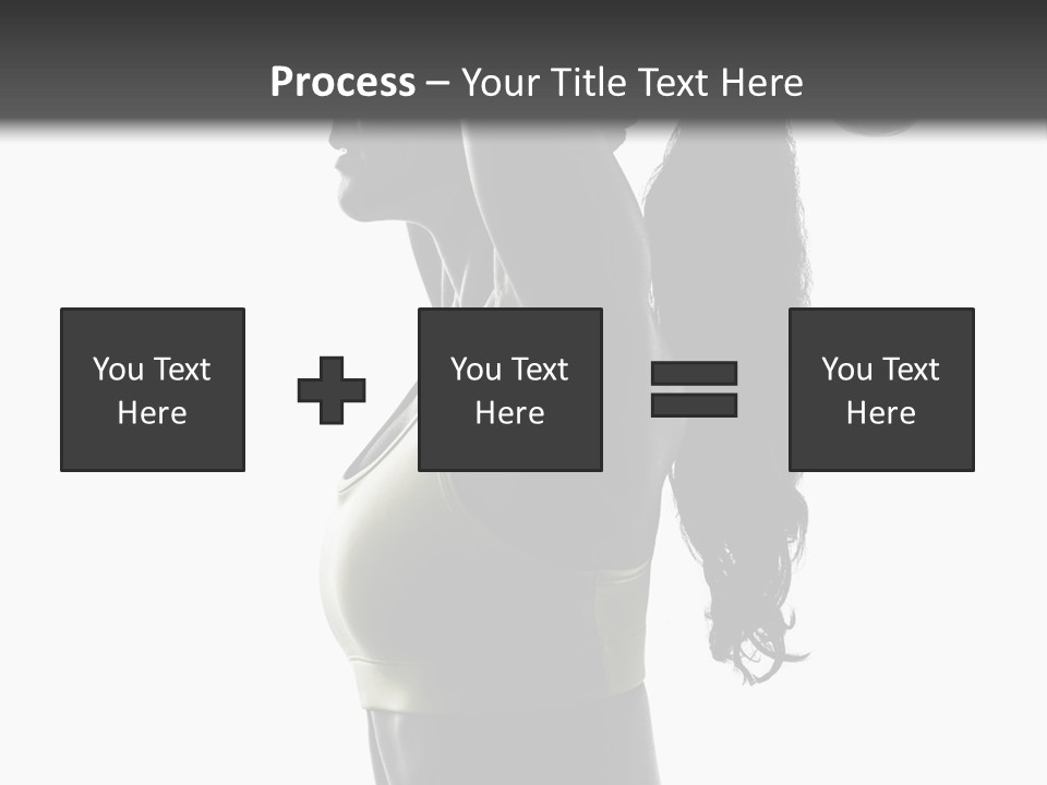 A Woman In A Sports Bra Top Doing A Yoga Pose PowerPoint Template