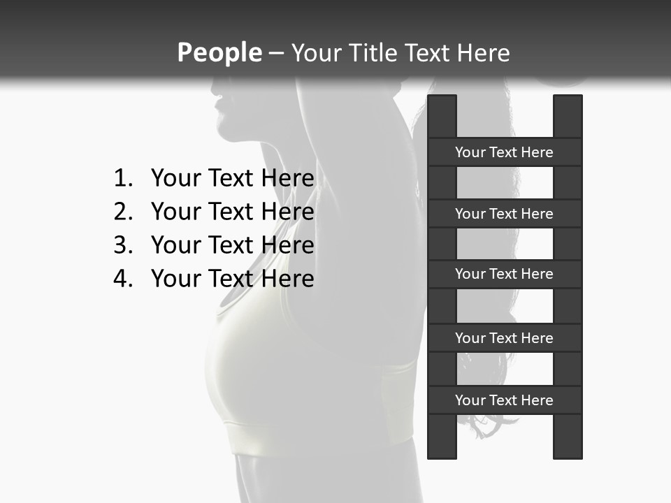 A Woman In A Sports Bra Top Doing A Yoga Pose PowerPoint Template