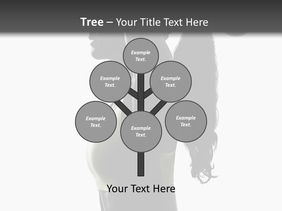 A Woman In A Sports Bra Top Doing A Yoga Pose PowerPoint Template